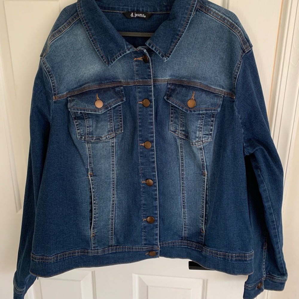 d.jeans dark-wash jean jacket